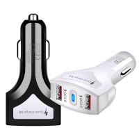 Universal USB Quick Charge 3.0 Car Charger LED QC3.0 2 USB Fast Charging Car Charger for iphone 8 Plus Samsung Galaxy Xiaomi Car Chargers