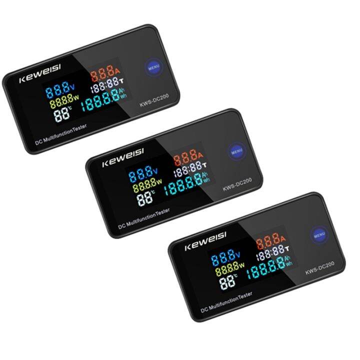 2-Pack USB Voltage Current Tester - LCD Power Bank Capacity Meter With Real-time Monitoring KWS-V20