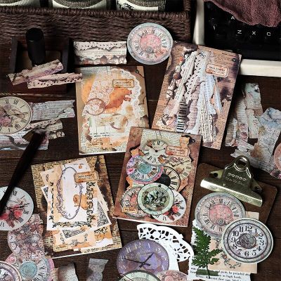 40 pcs Scrapbooking Supplies Pack For Journaling Diy Vintage Scrapbook Stickers Kit With Decorative Nature Retro Collection  Scrapbooking
