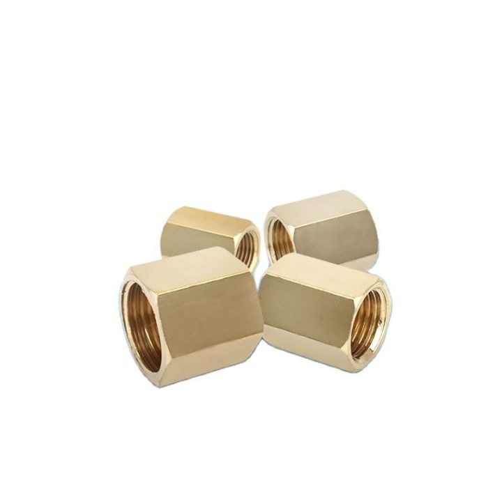hex-nut-rod-coupling-coupler-brass-copper-fitting-straight-fast-connetor-female-thread-1-8-1-4-3-8-1-2-bsp
