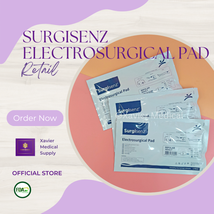 Surgisenz Electrosurgical Padcautery Pad Bipolar Adult Retail Sold