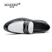 MAEDEF Luxury Mens Dress Shoes Italian Leather New Spring Autumn Man Fashion Soft Moccasins High Quality Business Casual Shoes