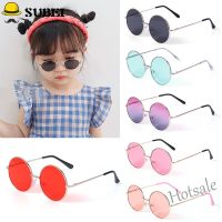 【hot sale】✕ D03 SUBEI Retro Sun Glasses Boys and Girls Eyewear Kids Sunglasses 2020 New Round Frame Outing UV 400 Childrens Accessories British Style Metal Sunglasses