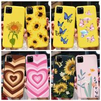 For Realme C11 Case 2021 Butterfly Flower Cover Silicone Phone Case For OPPO Realme C11 RealmeC11 2020 RMX2185 C 11 Coque Cases