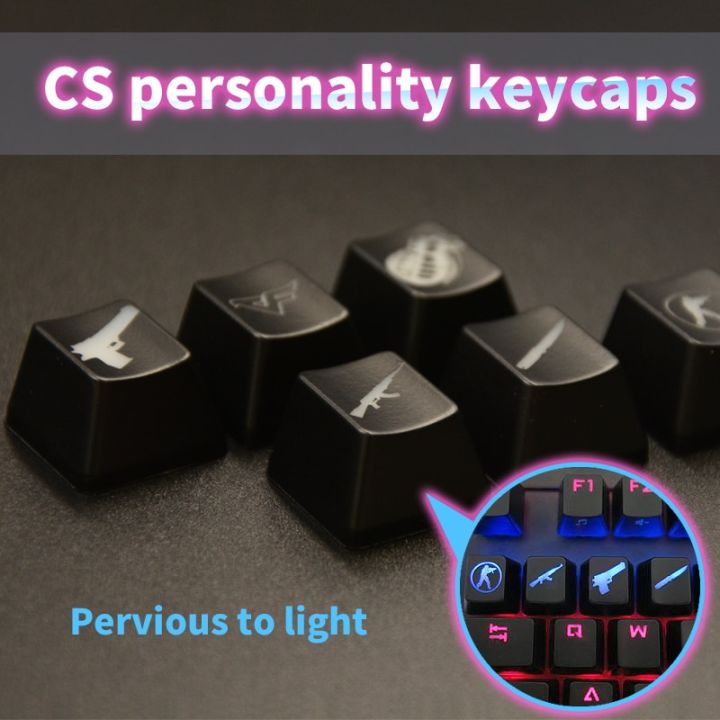 cs-go-keycaps-ปุ่มเล่นเกม-csgo-ตัวครอบปุ่มคีย์บอร์ดคีย์บอร์ดเกมอุปกรณ์เสริม-abs-บุคลิกภาพที่มีชีวิตชีวาสำหรับคีย์บอร์ดแบบกลไก