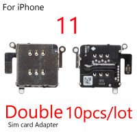 10pcslot Sim Card Tray Socket Slot Adapter Connector Reader Flex Cable For 11 XR Container Holder Replacement Parts