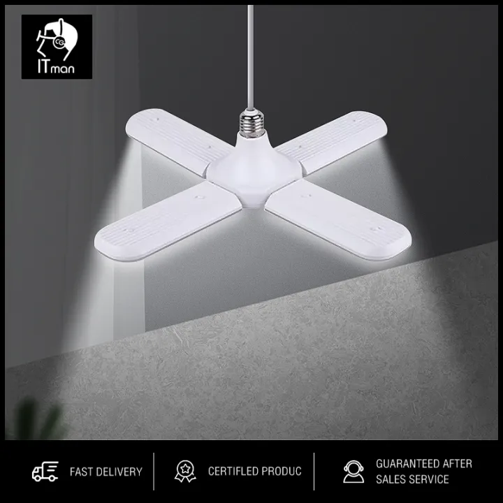 CG ITman New LED two leaf three leaf light four leaf fan light foldable
