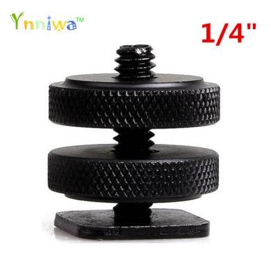 1/4 quot; Tripod Mount Screw with Double Layer to Flash Hot Shoe Adapter Holder Mount Photo Studio Accessories