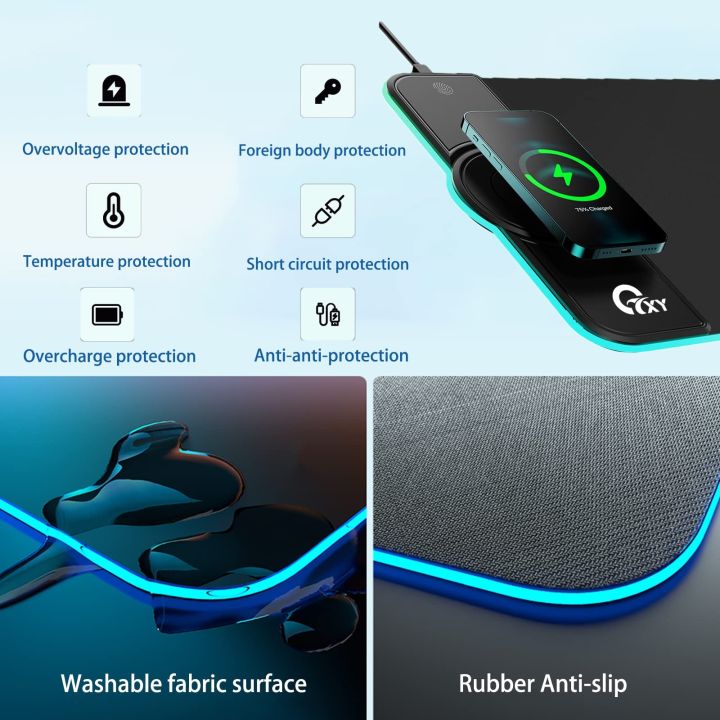 rgb-gaming-mouse-pad-15w-fast-wireless-charging-for-home-office-with-foldable-phone-stand-design-soft-and-anti-slip-mouse-mat