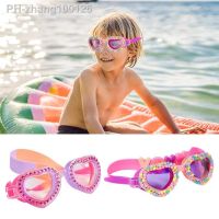 New Waterproof Children 39;s Swimming Goggles Cartoon Heart Shape UV Fogging Proof Swim Training Glasses For Children Kids Gifts