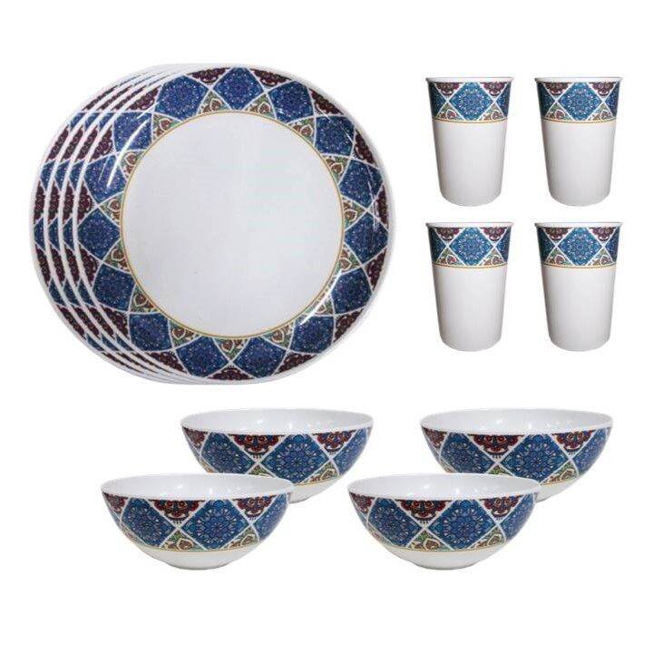12pcs Round Dinnerware Set Lazada PH
