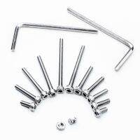 440PCS Screws 304 Stainless Steel M3 Screws Cylinder Head Hexagon Hex Screw Bolt Kit With Wrench Furniture Fastener Kit