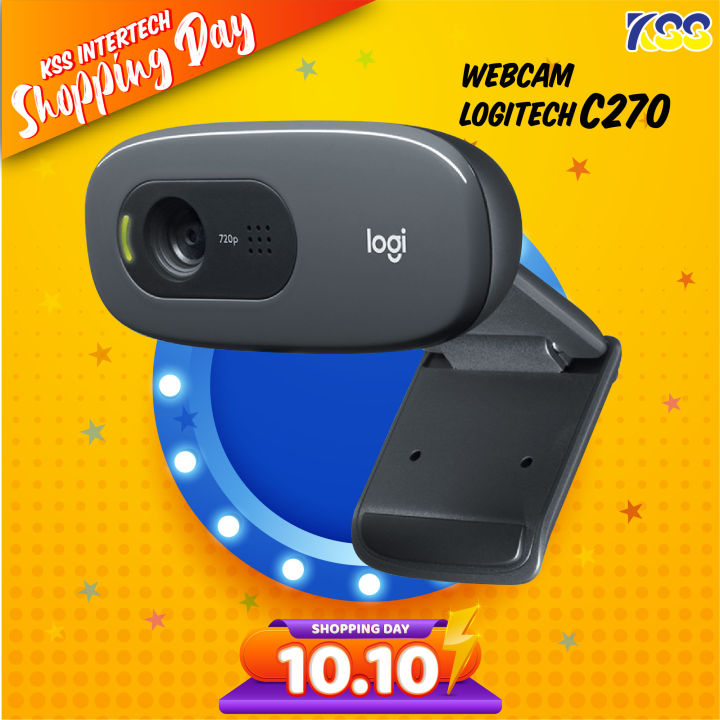 พร้อมส่งคุ้มราคา-logitech-webcam-c270-กล้องเวปแคมสนทนาผ่านทางวิดีโอ-hd-720p-แบบ-plug-and-play-ประกันศูนย์2ปี