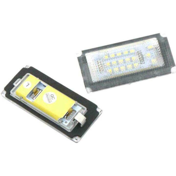 2ชิ้นไฟป้ายทะเบียน-led-6000k-สีขาวสำหรับ-bmw-mini-สำหรับ-cooper-s-r53-2001-2006