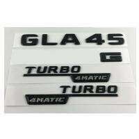 GLA45สีดำสำหรับ A M G TURBO 4MATIC Trunk Fender เหรียญตราสัญลักษณ์