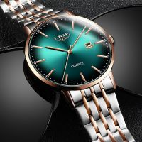 ZZOOI LIGE Minimalist Mens Watches Fashion Ultra Thin Simple Business Clock Stainless Steel Belt Quartz Men Watch Relogio Masculino