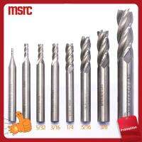 MSRC 8Pcs สีเทาและสีเทา เครื่องตัดปลายตรง เหล็ก hss ดอกกัดโม่ หลายขนาดหลายขนาด เครื่องมือสำหรับเครื่องจักร เหล็กเหล็กไร้สนิม