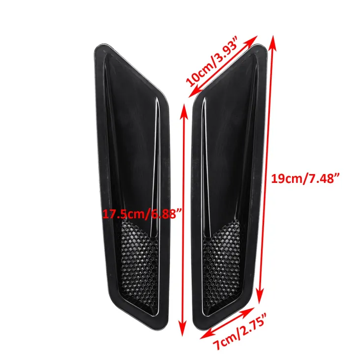 2X W204 Car Front Bonnet Hood Vent Air Vents Scoop Duct Louver Cover ...