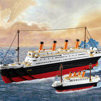 ใหม่ Sluban 0577 RMS เข้ากันได้ Titanic ล่องเรือเมืองเรือ3d เรือรุ่นอาคารชุดสร้างสรรค์อิฐบล็อก DIY ของเล่นคริสต์มาส