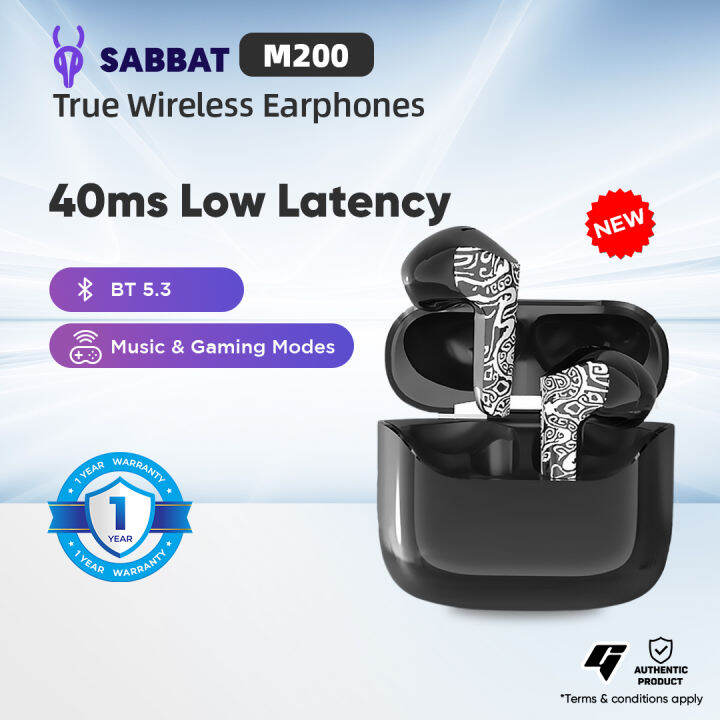 Sabbat M200 True Wireless Bluetooth Earphones Low Latency Gaming Mode 4