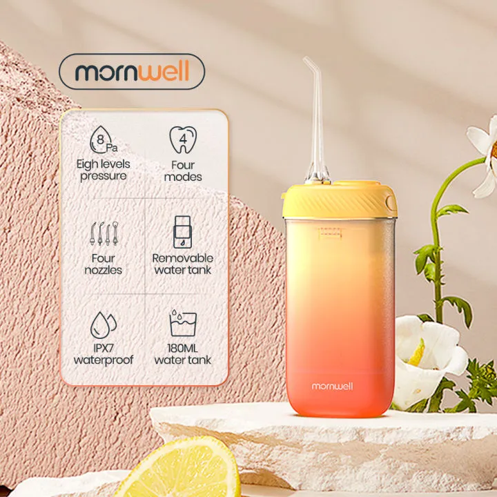 Mornwell F23 Oral Irrigator Telescopic Portable Design Water Flosser 4 Modes Dental Floss