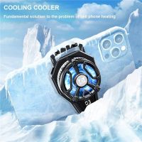 ◈✻ Universal Mobile Phone Cooler Cooling Fan Semiconductor Digital Display Radiator Heat Sink Game Pad RGB Light Phone Cooling Fan