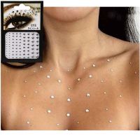 【YF】 6 Colors Tattoo Sticker Glitter Diamond Makeup Eyeliner Eyeshadow Face Rhinestone Jewelry Eyes Crystal Stickers