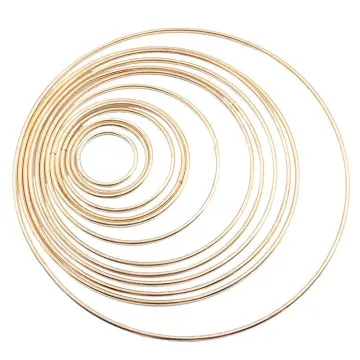 10pcs Metal Round Rings Close Hoops Iron Loop for Crafts DIY