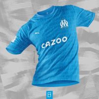 Olympique Marseille Jersey   New Olympique Marseille Concepts Jersey GK Home Away Third Men Women Football Jersi Short Sleeve Soccer T-shirt All Size Ready Stock