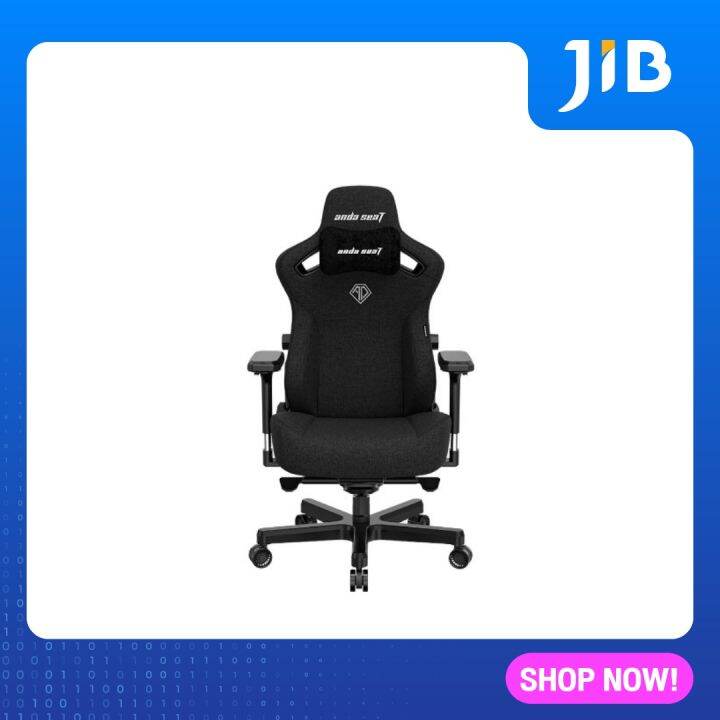 gaming-chair-เก้าอี้เกมมิ่ง-anda-seat-kaiser-series-3-size-xl-ad12ydc-xl-01-b-cf-black-fabric-สินค้าต้องประกอบก่อนใช้งาน