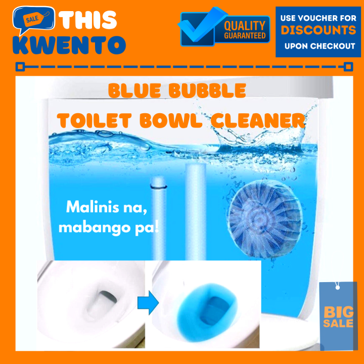 ThisKwento Blue Bubble Toilet Bowl Cleaner Automatic Bleach Toilet Bowl