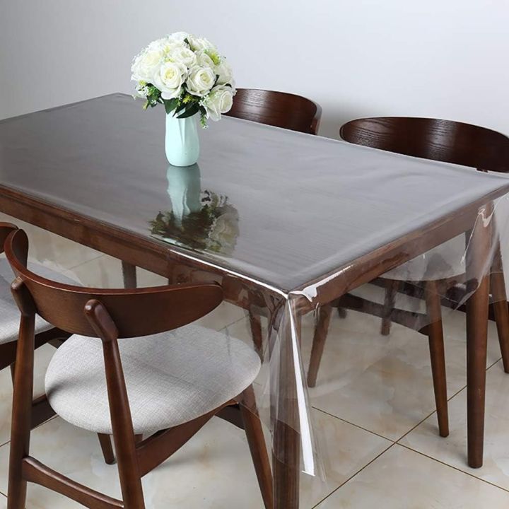 solvable-2-pcs-พีวีซีพีวีซี-ตัวป้องกันผ้าปูโต๊ะพลาสติกใส-ป้องกันการรั่วไหลของน้ำมัน-โปร่งใสโปร่งใส-ผ้าคลุมโต๊ะใส-ของใหม่-สำหรับโต๊ะเหลี่ยมหรือโต๊ะกลม-ผ้าปูโต๊ะกันน้ำได้-โต๊ะรับประทานอาหาร