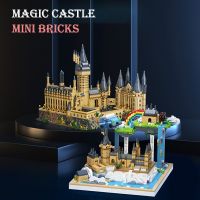 Micro MOC Bricks City Creativeal Medieval Magic Castle Series School Architecture Model Building Blocks Gifts Toys Kids Adults