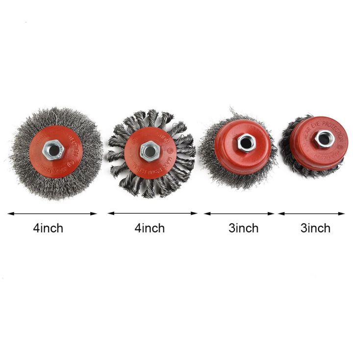 4pc-3-amp-4-inch-carbon-steel-wire-wheel-cup-brush-set-for-5-8-11unc-angle-grinders-4-pcs-wire-wheel-cup-brush-kit-rotary-tool-parts-accessories