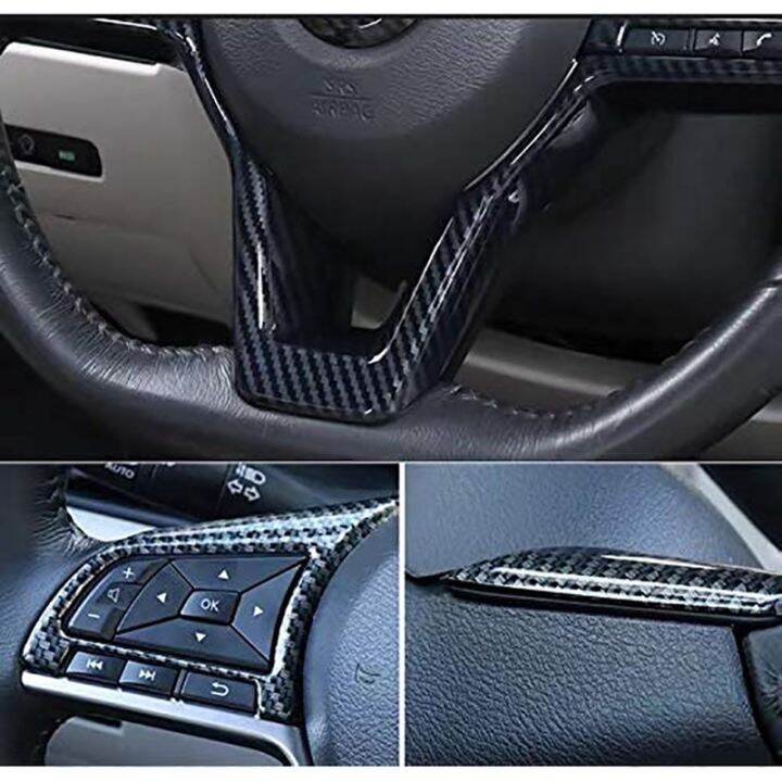 carbon-fiber-steering-wheel-decoration-cover-frame-trim-for-nissan-rogue-altima-sentra-kicks-leaf-versa-accessories