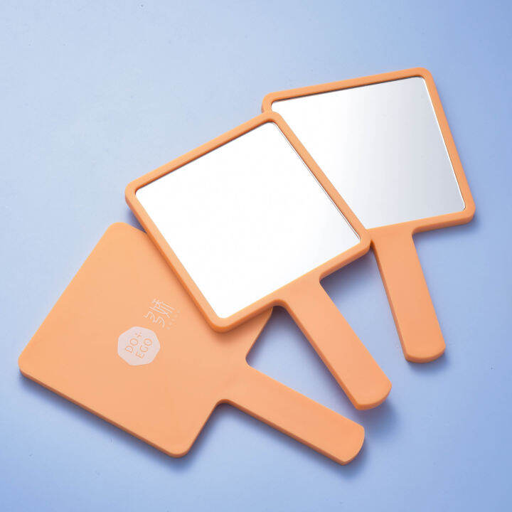 Portable square vanity mirror Beauty salon vanity mirror with handle