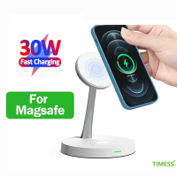 3 IN 1 Wireless Charger Stand For Magsafe 14 13 12 11 Pro Max XS XR 15W Qi Fast Charging Dock for Pro 2 3