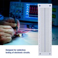 DFJHDFGE DIY โพรโทบอร์ดสำหรับใช้ทดลองสีขาวไม่มีบัดกรีสำหรับ Arduino 700จุดทดลองอิเล็กทรอนิกส์แผงวงจรทดลองแผ่นตัดขนมปัง