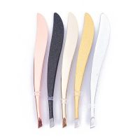 1Pc Eyebrow Tweezer Hair Beauty Slanted Puller Stainless Steel Eye Brow Clips Hair Removal Makeup Tool