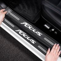 For Ford Focus 3 MK3 2011 2012 2013 2014 2015 2016 2017 2018 ST-Line Car Door Sill Scuff Plate Carbon Fiber Stickers Accessories