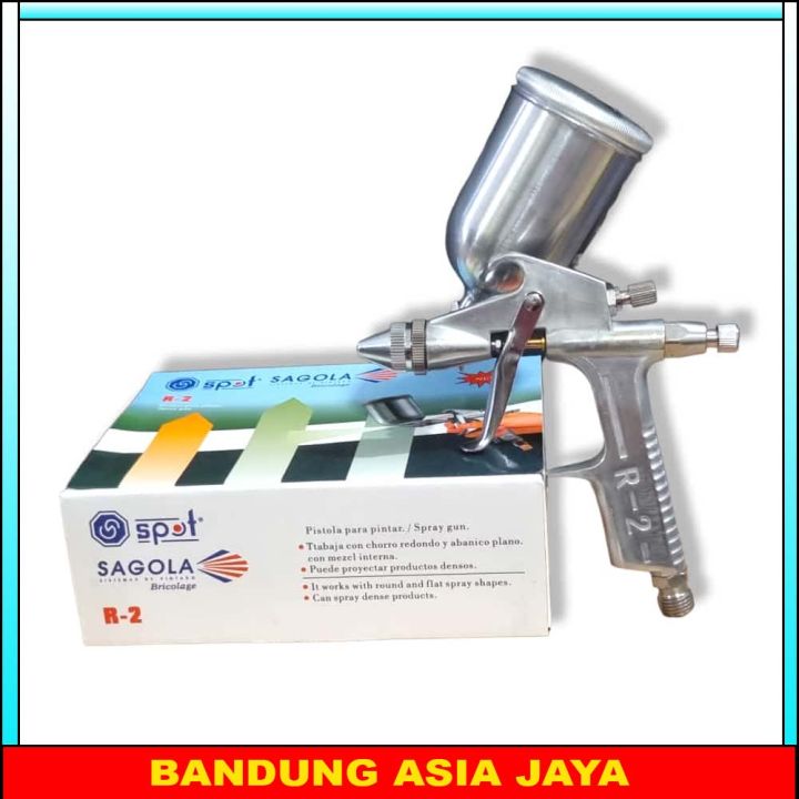 Sagola Spray Gun R2 Tabung Atas Kecil 200 Ml - Alat Penyemprot Cat ...