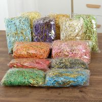 【JH】 2021 Festive Gold Thread Mixed Thick Paper Silk Raffia Filler Wedding Shredded