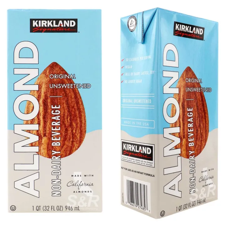 Kirkland Signature Original Unsweetened Almond NonDairy Beverage 946mL