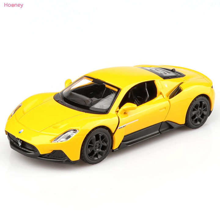 hooney-รถ-mc20โมเดลรถยนต์สีเหลือง-แดง-รถรถโมเดลโลหะของขวัญสำหรับเด็กเด็กหญิงเด็กชาย