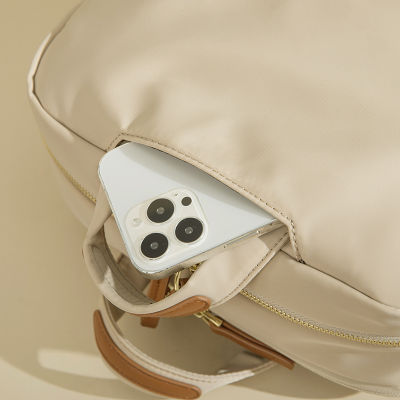 MINGKE กระเป๋าเป้สะพายหลังกระเป๋าแล็ปท็อป15.6นิ้วสำหรับผู้หญิงบางเก๋ไม่มีโลโก้กันน้ำกันกระแทกสำหรับธุรกิจTH