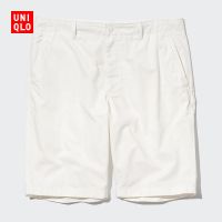 ใหม่2023แบรนด์ Uniqlo Brothers ดีไซเนอร์การทำงานร่วมกันของ Uniqlo กางเกงขาสั้นผ้าฝ้ายชาย (กางเกงขายาวยาวกลางลำลองสำหรับเดินทางสง่างาม) 457552