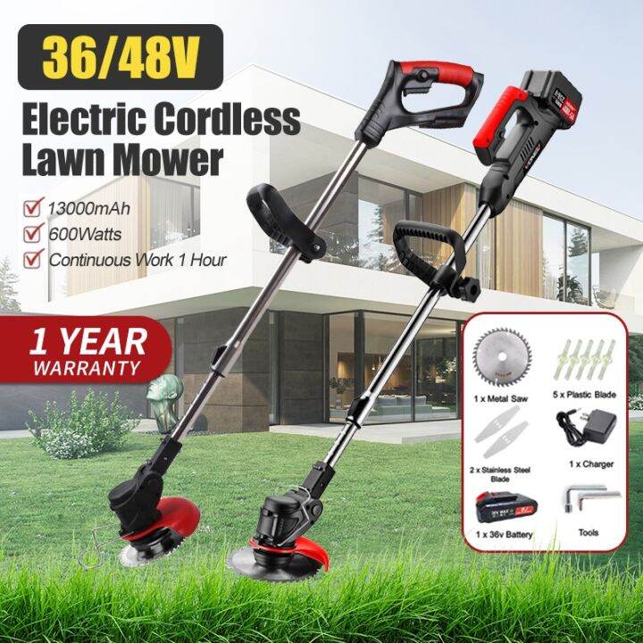 Lawn Mower Electric Grass Trimmer Cutter with Lithium Battery Weeder
