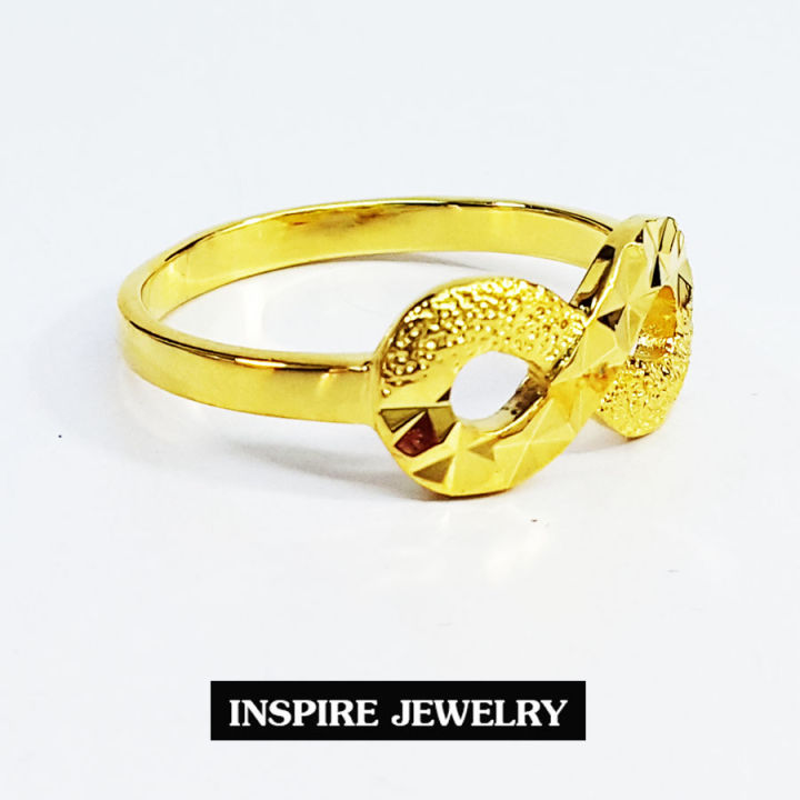 inspire-jewelry-แหวนรูป-infinity-งาน-design-ตัวเรือนหุ้มทองแท้-100-24k-สวยหรูสำหรับคนพิเศษ-ใส่เอง-เป็นของขวัญข