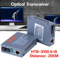 HTB-3100 A+B NetLINK 10/100M Single-mode Media Converter โหมดเดียวอุปกรณ์ปรับได้