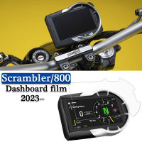 Scrambler 800รถจักรยานยนต์แดชบอร์ดป้องกันหน้าจอสำหรับ Ducati Scrambler 800 2023อุปกรณ์เสริม TFT ป้องกันรอยขีดข่วนฟิล์มป้องกัน